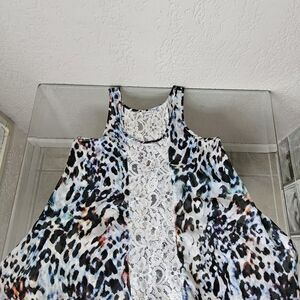 Buffalo David Bitton Multicolor Animal Print Tank Top